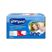 Canped Belbantlı Tekstil Yüzeyli Hasta Bezi Large 30lu - 1