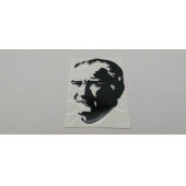 Atatürk Sticker Büyük Boy Siyah Renk - 3