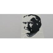 Atatürk Sticker Büyük Boy Siyah Renk - 4