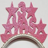 3 Yaş Simli Eva Taç Pembe - 1