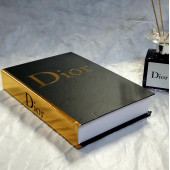 Dior, Openable Decorative Book Box, Fashion Fake Books, Home Decor, Black & Gold, Classic - 2