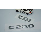 DK Tuning Benz C220 CDi Bagaj Krom ABS 3M 3D Yazı Logo - 2