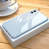 iPhone 13 Mini Parlak Cam Kamera Korumalı Telefon Kılıfı - 1