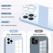 iPhone 13 Mini Parlak Cam Kamera Korumalı Telefon Kılıfı - 3