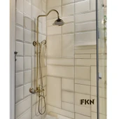 FKN Victoria Mix Borulu Altın Banyo Bataryası - 1