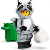 LEGO 71032-10 Mini Figür Seri 22 Raccoon Costume Fan thumbnail 1