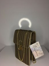 Elips kilit zincir askılı omuz çantası - 1