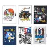 Hatıra Defteri Kilitli Erkek Modeli Günlük Defteri FlyArt Erkek Modeli 100 Yaprak Çizğili 1 Adet - 1