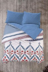 Çeyiz Diyarı Fixe Çift Kişilik Nevresim Takımı Çeşminaz Turkuaz thumbnail 3