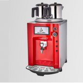 DE12P Remta Elektrikli 2 Demlikli Premium Jumbo Çay Makinesi 15 lt Kırmızı - Demlik Dahil - 1