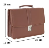 Deri Evrak Çantası Omuz Askılı 8683255010080 - 6