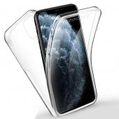 iPhone 11 Kılıf  (6.1) - 360 Tam Koruma Şeffaf Silikon - 1