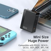 Mcdodo 100w GaN Ultra Hızlı 2xType-C 1xUsb Laptop Macbook Telefon Hızlı Şarj Başlığı - 5