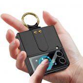 Galaxy Z Flip 3 Kılıf Zore Flip Ring Kıpta Kılıf thumbnail 12