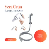 Plasyay Düz Hortum Tekne Karavan Yat Yıkama Hortumu Şattaf (Bide ) Başlıklı Tetikli Setler - 1