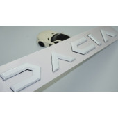 Dk Tuning Dacia Yeni Nesil Bagaj 3m 3d Beyaz Abs Yazı Logo - 1