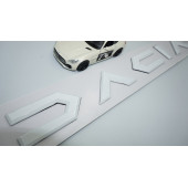 Dk Tuning Dacia Yeni Nesil Bagaj 3m 3d Beyaz Abs Yazı Logo - 5