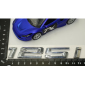 Bmw 125İ Bagaj Krom Metal 3M 3D Yazı Logo - 6