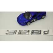 Bmw 328d Bagaj Krom Metal 3M 3D Yazı Logo - 3