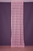 ŞAL MODEL PEMBE RENK TEK KANAT Hazır dikilmiş Pileli Fon Perde 75*260 cm thumbnail 2