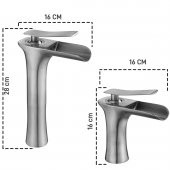 FKN Şelale Uzun Altın Çanak Lavabo Bataryası - 2