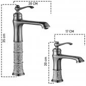 FKN Victoria Mix Kısa Rose Lavabo Bataryası thumbnail 2