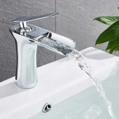 FKN Şelale Kısa Krom Lavabo Bataryası thumbnail 2