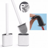 DUVARA ASILAN PRATİK SİLİKON BANYO TUVALET KLOZET WC FIRÇASI - 1