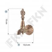 FKN LPD Klasik Bakır Osmanlı Musluk - 3