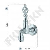 FKN Lüks Perlatörlü Krom Osmanlı Musluk thumbnail 3