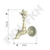 FKN LPD Melek Klasik Sarı Osmanlı Musluk - 4