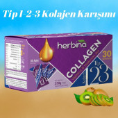Herbina Kolajen Tip 1-2-3 Collagen 30 Şase Kivi Aromalı HEDİYELİ - 1