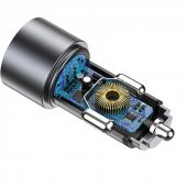 Sprange  Scs-3 Metal Araç Şarj Cihazı Çift Çıkışlı 30w Pd + Qc 3.0 3 Amper - 5