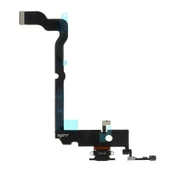 iPhone XS Max Şarj Soketi Kulaklık Soketi Mikrofon Filmi Orijinal Siyah - 1