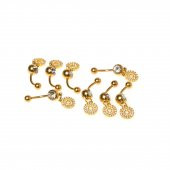 316L Cerrahi Çelik Göbek Piercing - 1