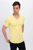 Dynamo  Erkek Basic Likralı V-Yaka T-shirt  - T-339 thumbnail 10