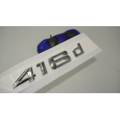 Bmw 418d Bagaj Krom Metal 3M 3D Yazı Logo - 1