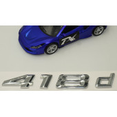Bmw 418d Bagaj Krom Metal 3M 3D Yazı Logo - 4