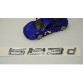 Bmw 523d Bagaj Krom Metal 3M 3D Yazı Logo - 3