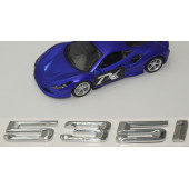 Bmw 535i Bagaj Krom Metal 3M 3D Yazı Logo - 4