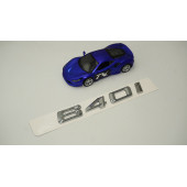 Bmw 640i Bagaj Krom Metal 3M 3D Yazı Logo - 2