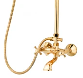 FKN Borulu Altın Banyo Ve Duş Seti thumbnail 3