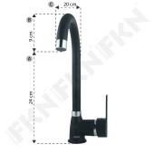 FKN Delta Mix Siyah Eviye Bataryası - 2