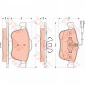 ON FREN BALATA ALFA ROMEO GIULIETTA 1.4 TB 163 1.4 TB 170 2.0 JTDM 140 2.0 JTDM 163 2.0 JTDM 170 10= - TRW GDB1880 - 1