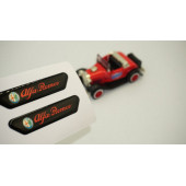 Alfa Romeo Giulia Çamurluk Yanı Ve Ayna Metalize Damla Desen 3M Logo Arma thumbnail 2