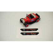 Alfa Romeo 145 146 147 Çamurluk Yanı Ve Ayna Metalize Damla Desen 3M Logo Arma - 3