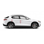 Alfa Romeo Stelvio Kapı Kenarı Koruma Metalize Damla Desen 3M Band - 8
