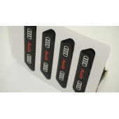 Audi A1 A2 A3 Kapı Kenarı Koruma Metalize Damla Desen 3M Band thumbnail 6