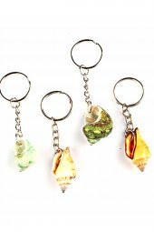 Doğal Deniz Kabuğu Anahtarlık Renkli thumbnail 2