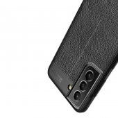 Galaxy S22 Plus Kılıf Zore Niss Deri Desenli Silikon Kılıf - 7